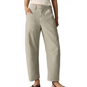 NEW CITIZENS OF HUMANITY marcelle low slung cargo pants in matcha